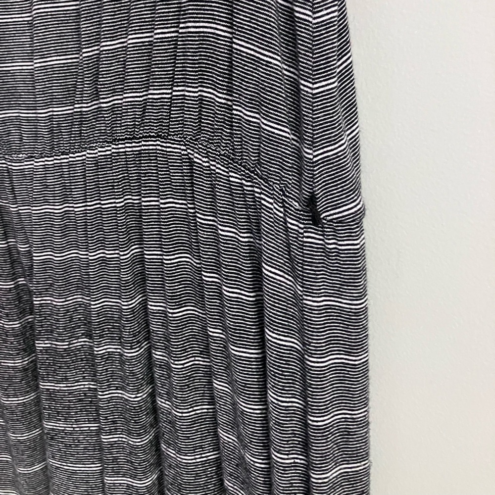 MERONA Black and White Striped  V-Neck Midi Tank Dress Size XL - Picture 7 of 11